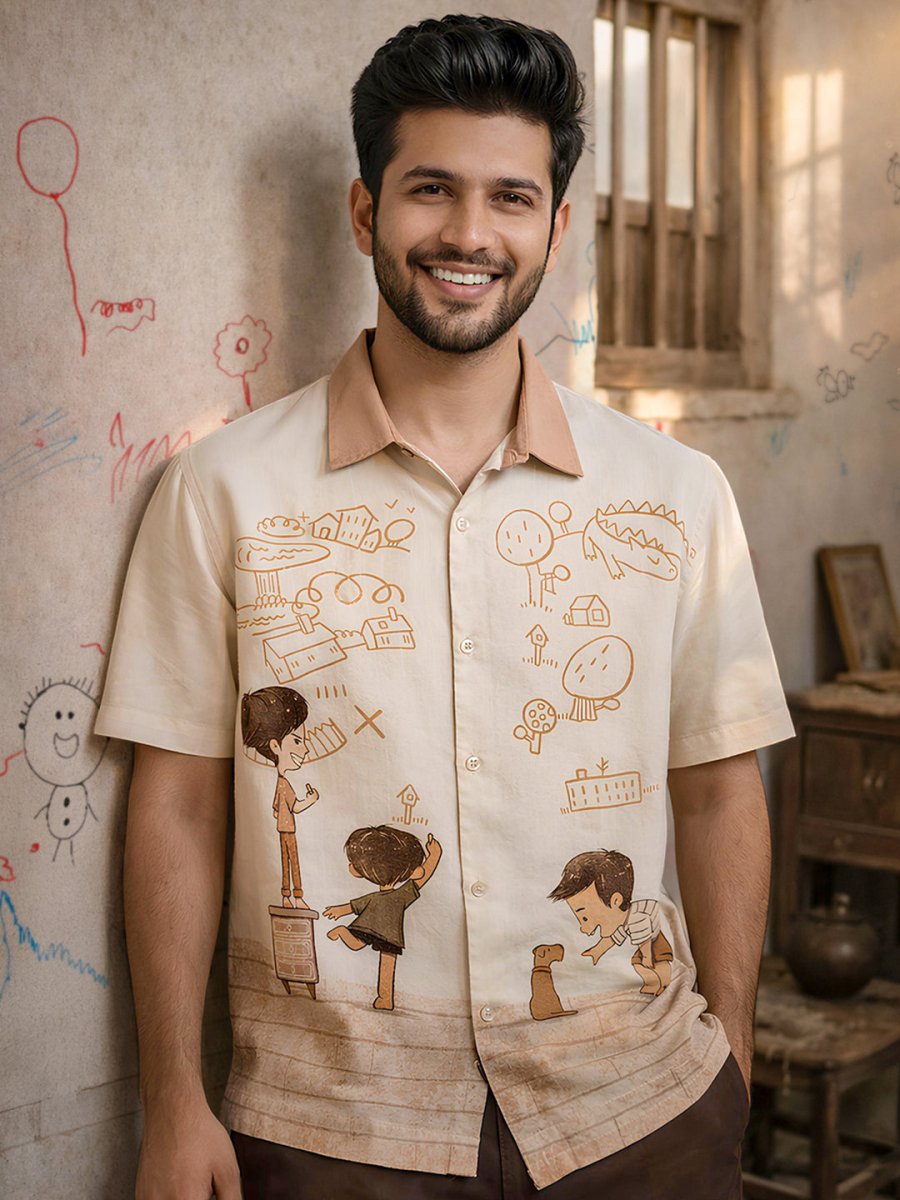 Timeless Scribble Shirt - Men Shirt | Mydesignation