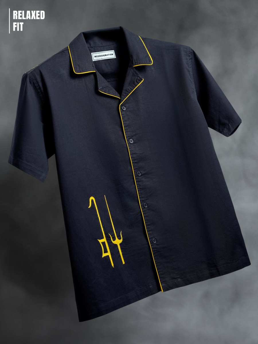Trident Embroidered Shirt - Shirt | Mydesignation