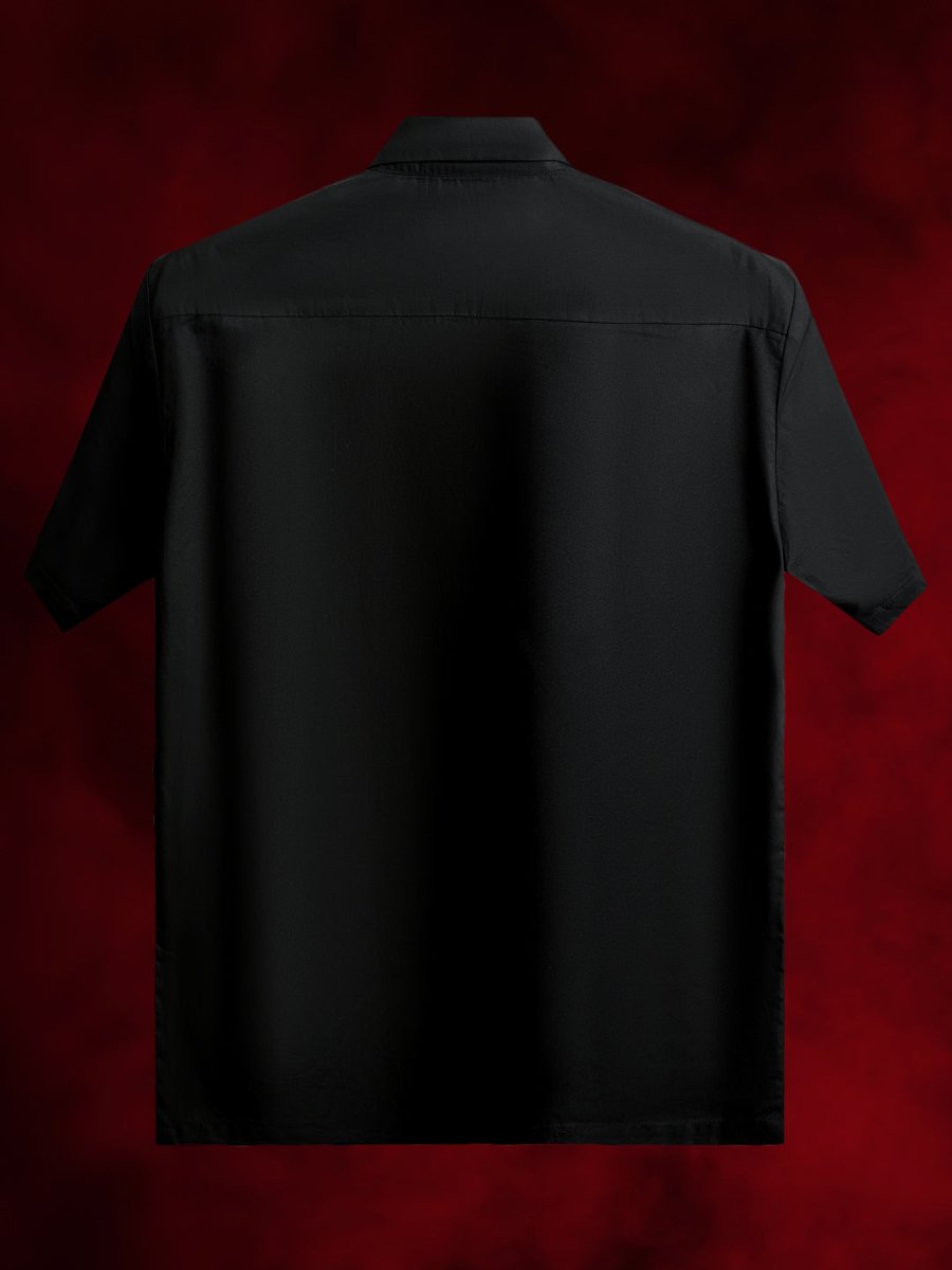 Twin Leopard Embroidered - Men Shirt | Mydesignation