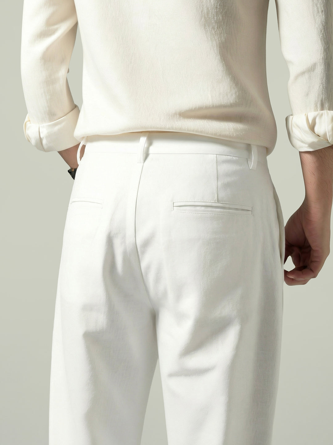 Off White Linen Pant