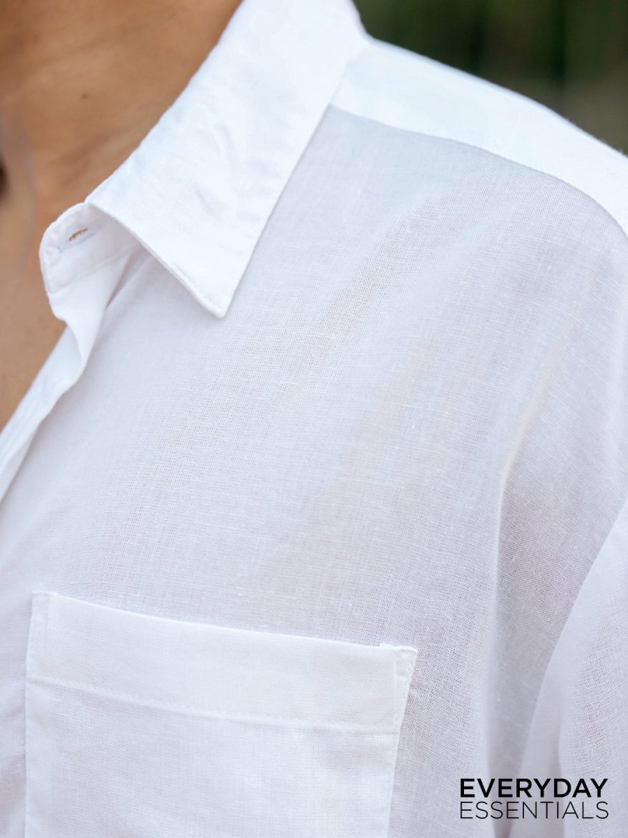 White Linen Shirt - Shirt | MyDesignation