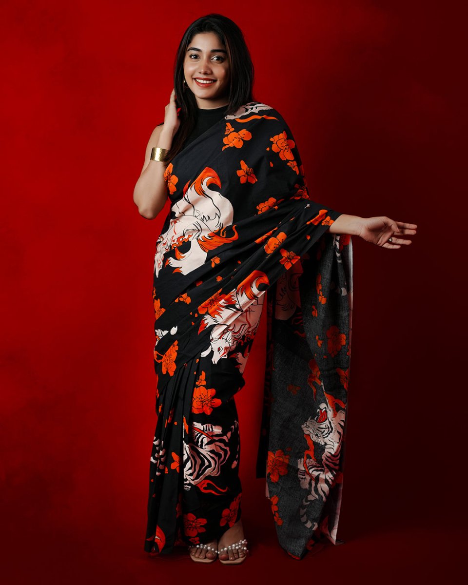 Wildflower Saree - Pre Draped Saree | Mydesignation