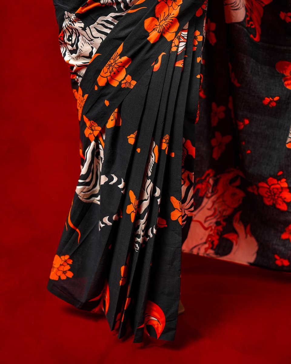 Wildflower Saree - Pre Draped Saree | Mydesignation