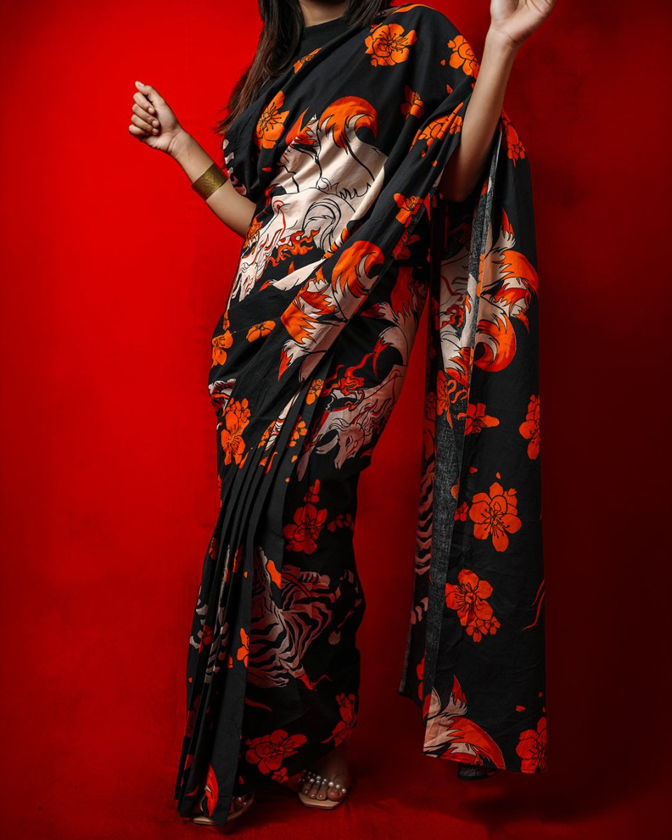 Wildflower Saree - Pre Draped Saree | Mydesignation
