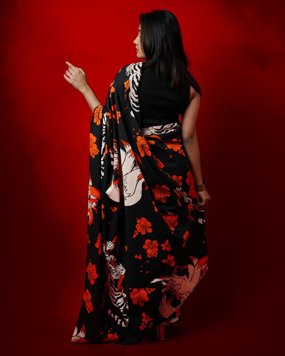 Wildflower Saree - Pre Draped Saree | Mydesignation