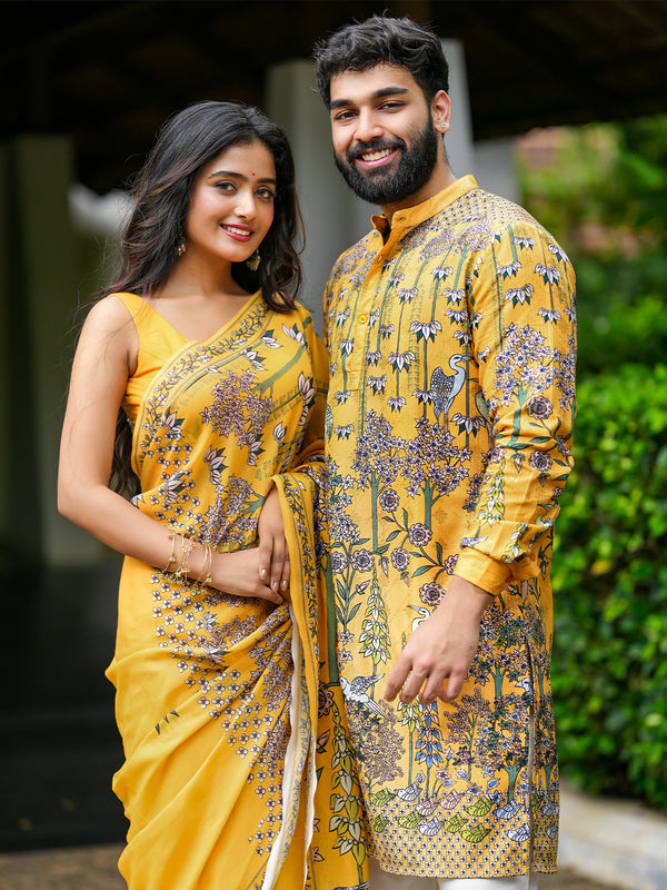 Yellow Floral Couple combo