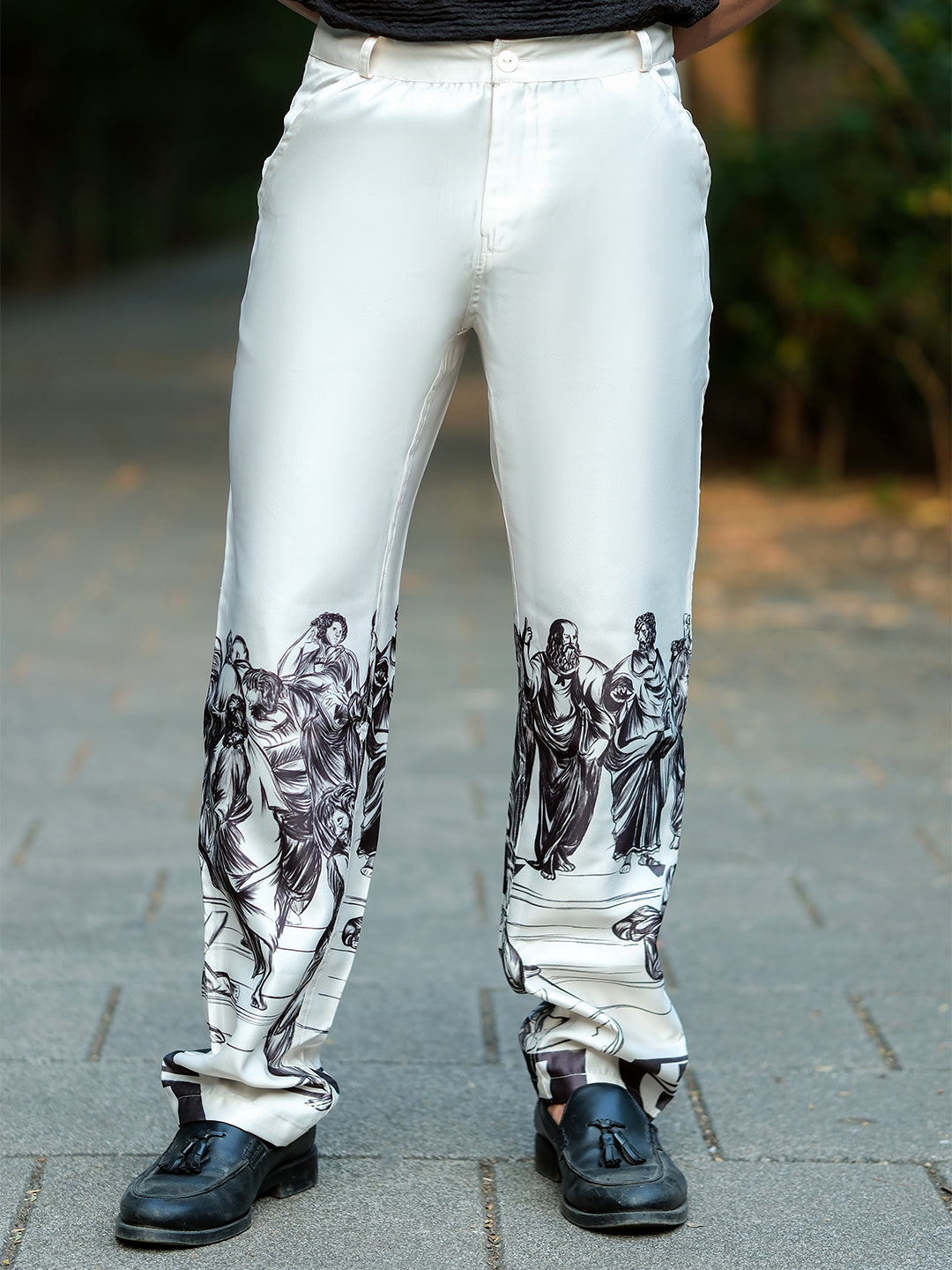 School of Athens Satin  Pants
