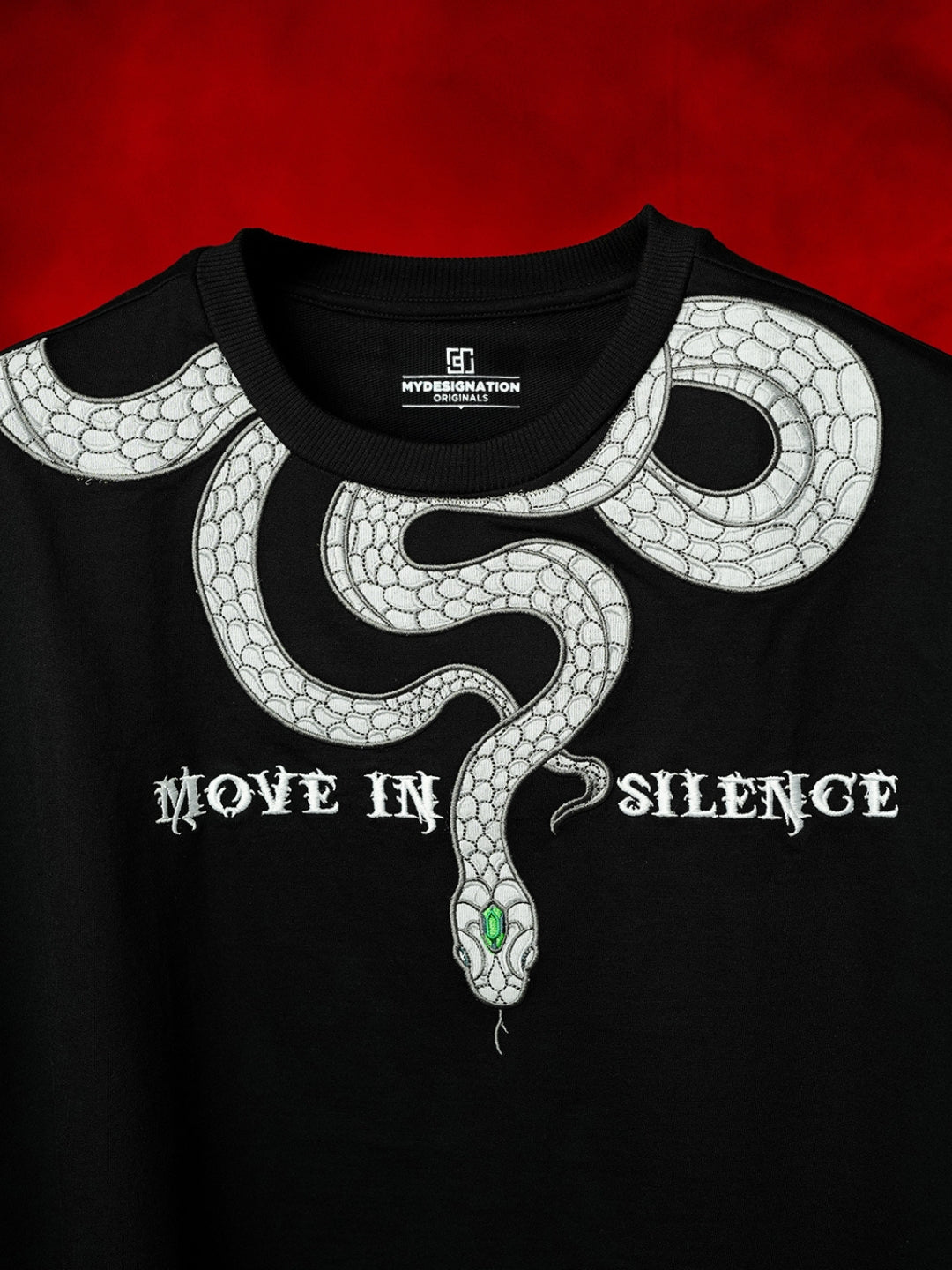 Snake Embroidered