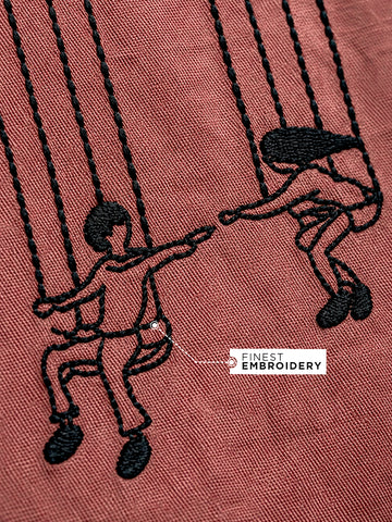 Swinging Embroidered