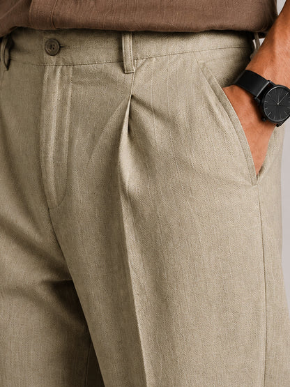 Cream Classic Pants