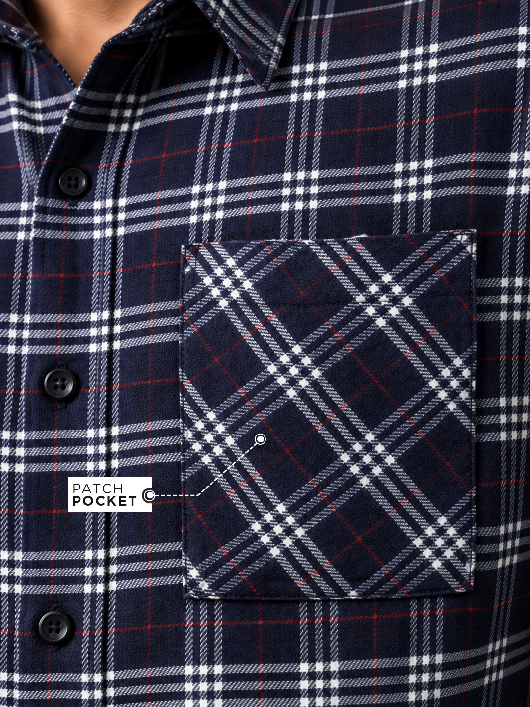 Plaid: Navy Frost