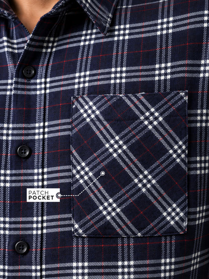 Plaid: Navy Frost