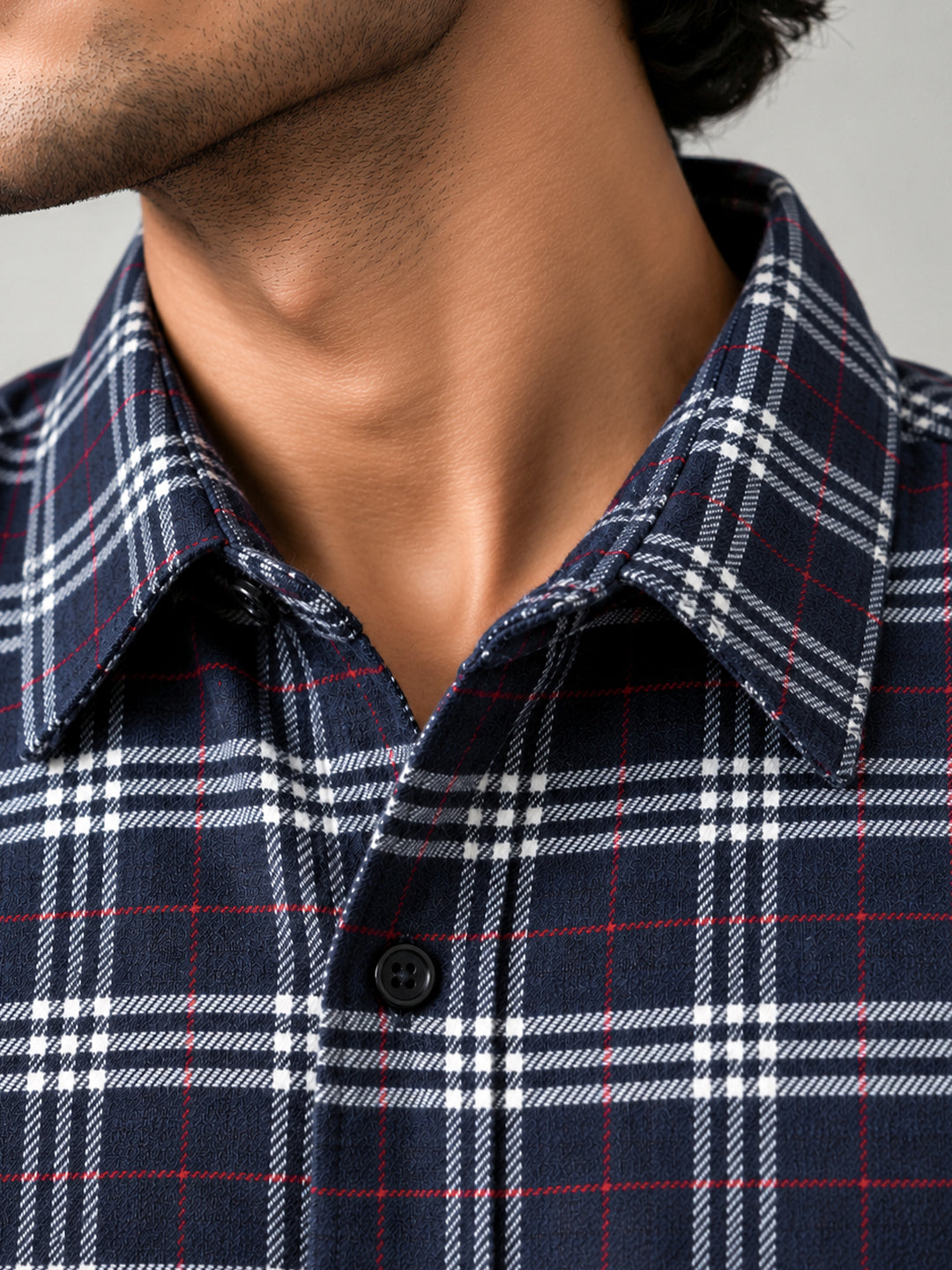Plaid: Navy Frost