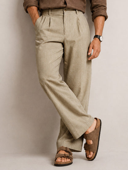 Cream Classic Pants
