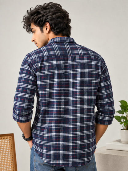 Plaid: Navy Frost