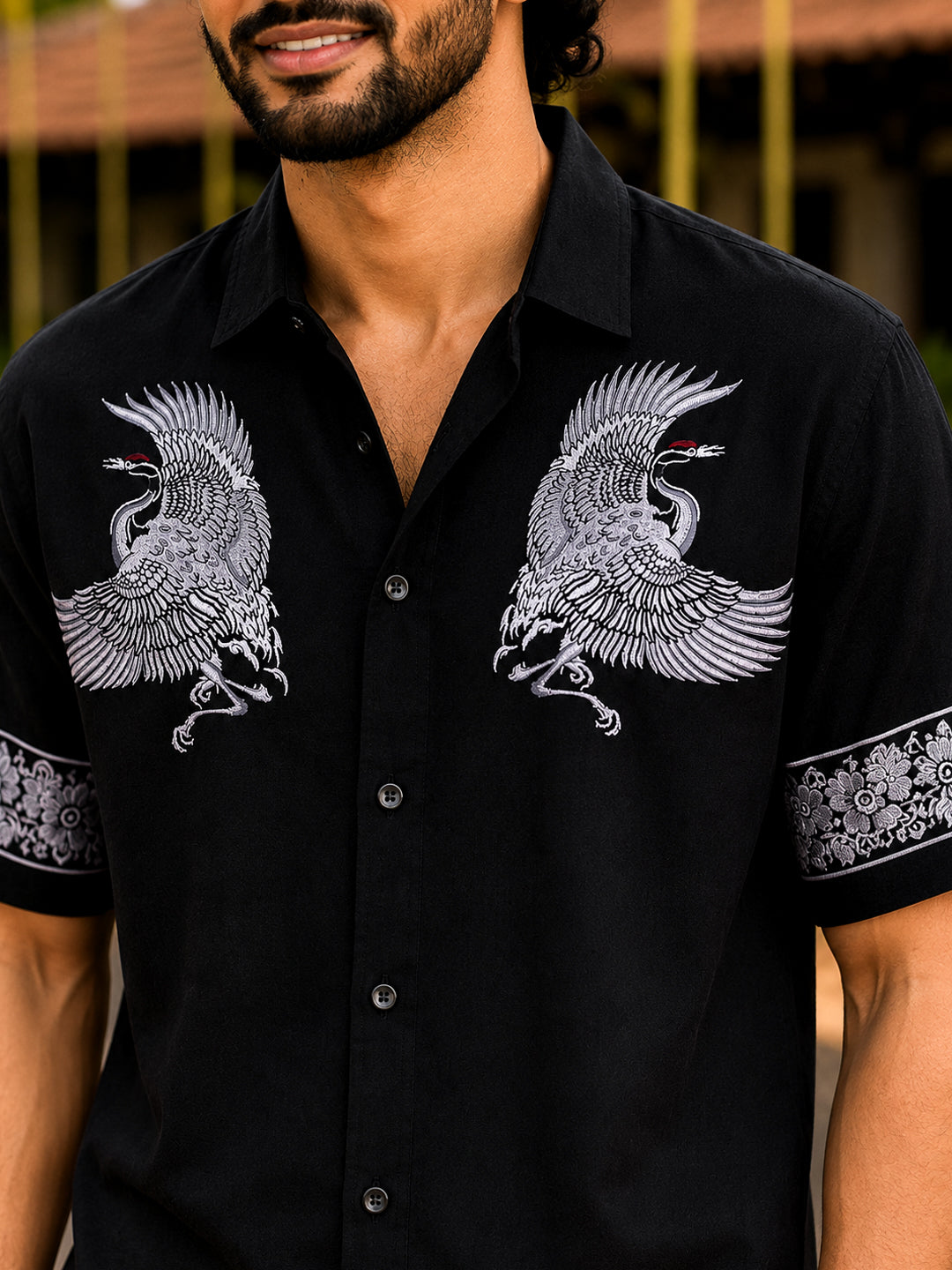 Crane Shirt and Mundu Box Combo