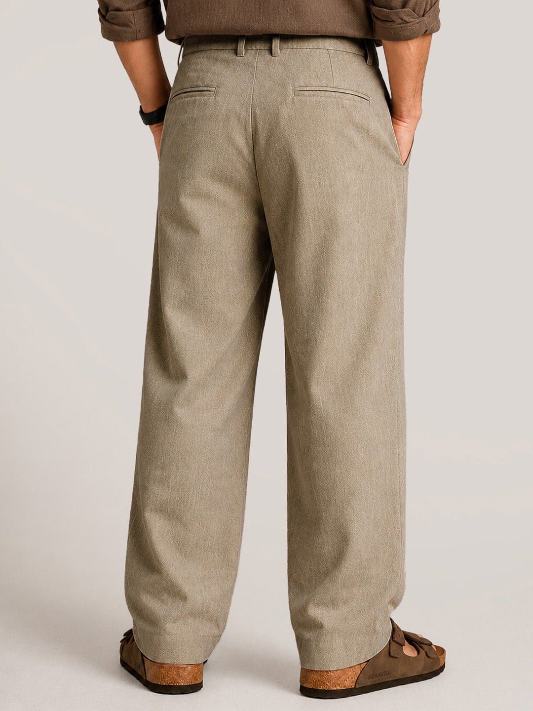 Cream Classic Pants