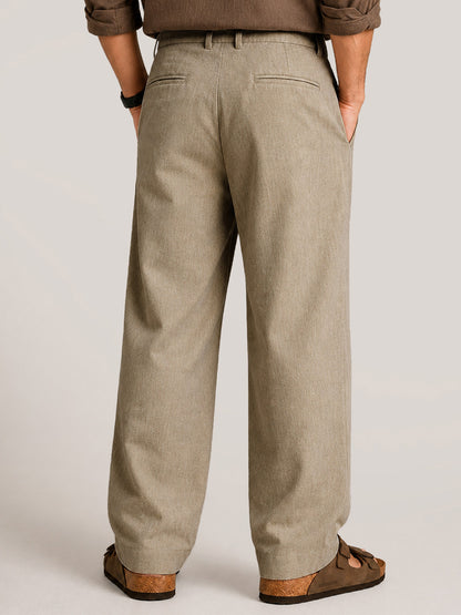 Cream Classic Pants