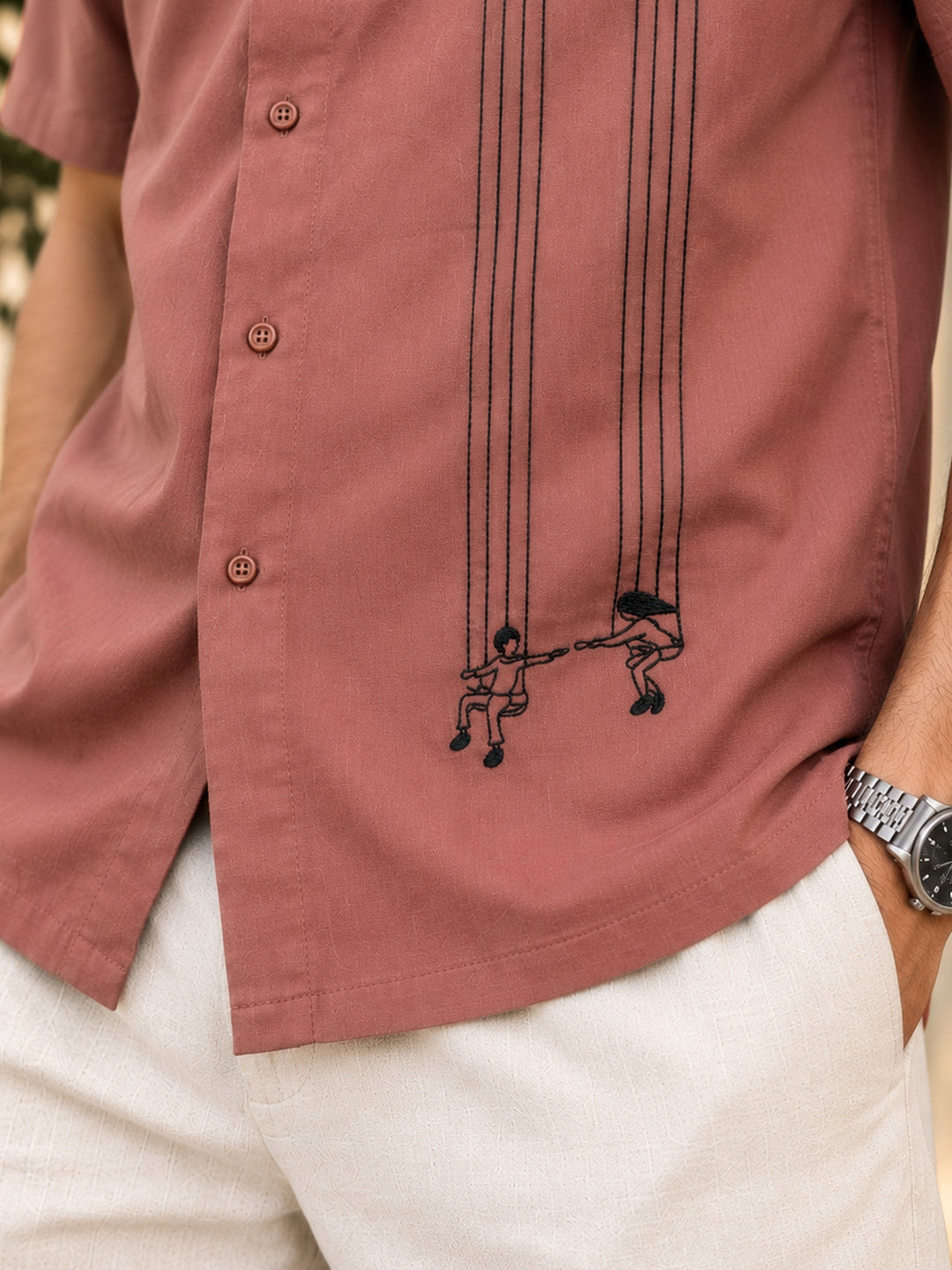 Swinging Embroidered