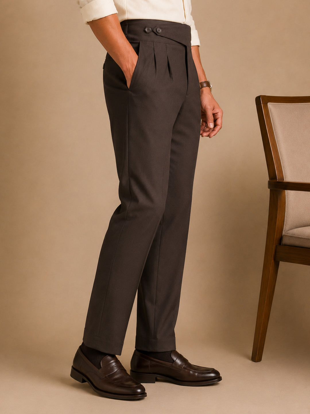 Brown Gurkha Pants