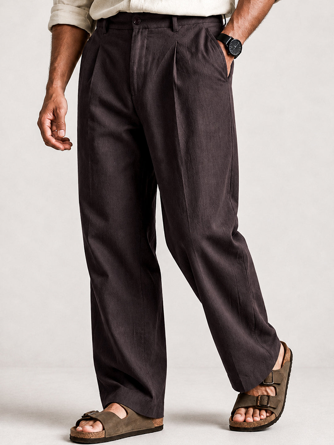 Brown Classic Pants