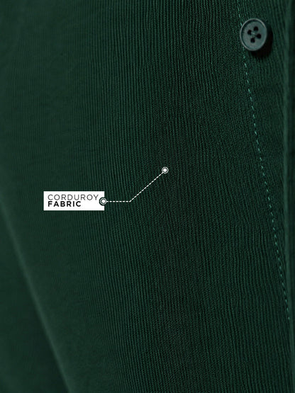 Corduroy Shirt: Evergreen