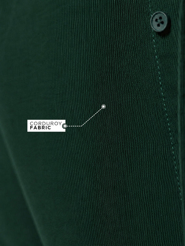 Corduroy Shirt: Evergreen