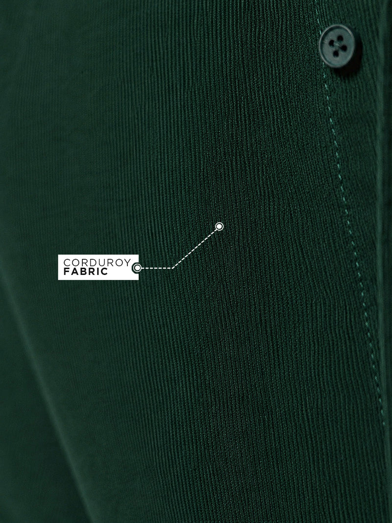 Corduroy Shirt: Evergreen