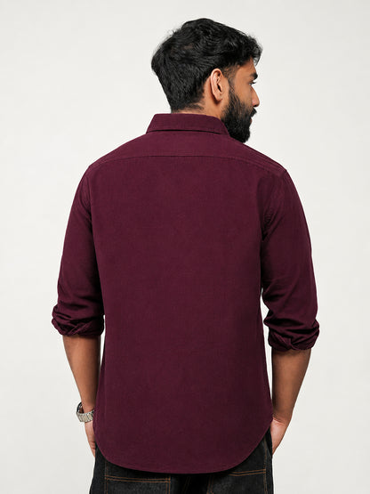 Corduroy Shirt: Wine