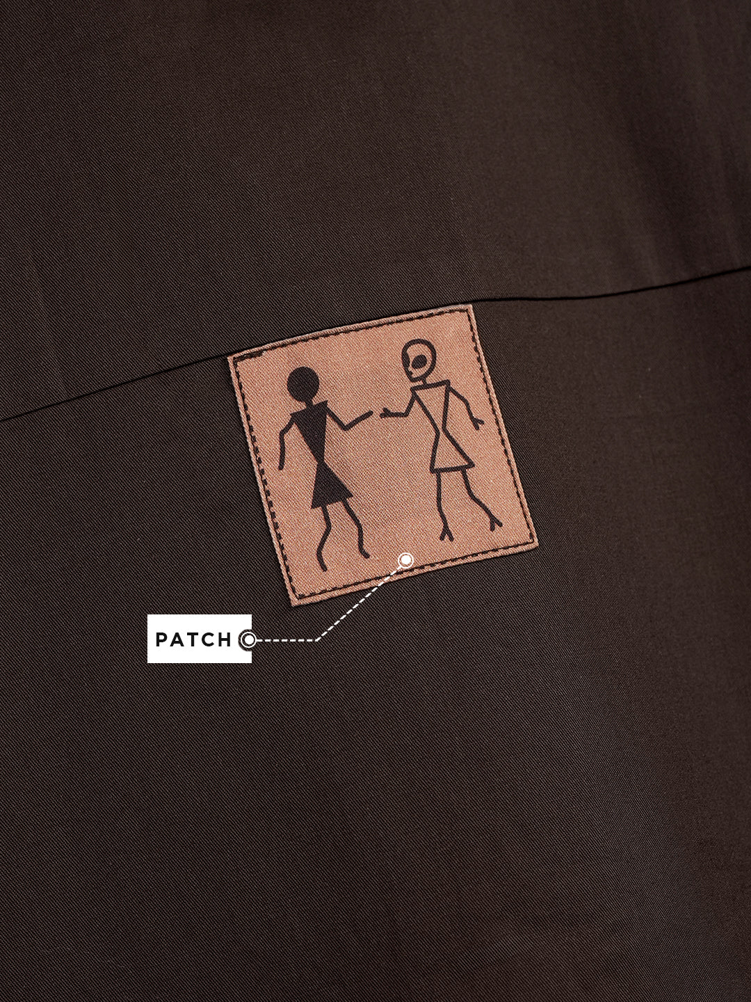 Cosmic Visitors Warli Embroidered