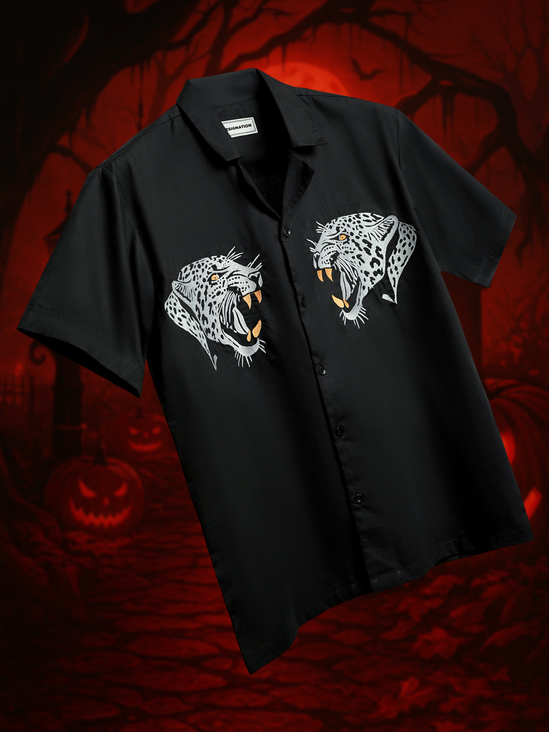 Twin Leopard Embroidered