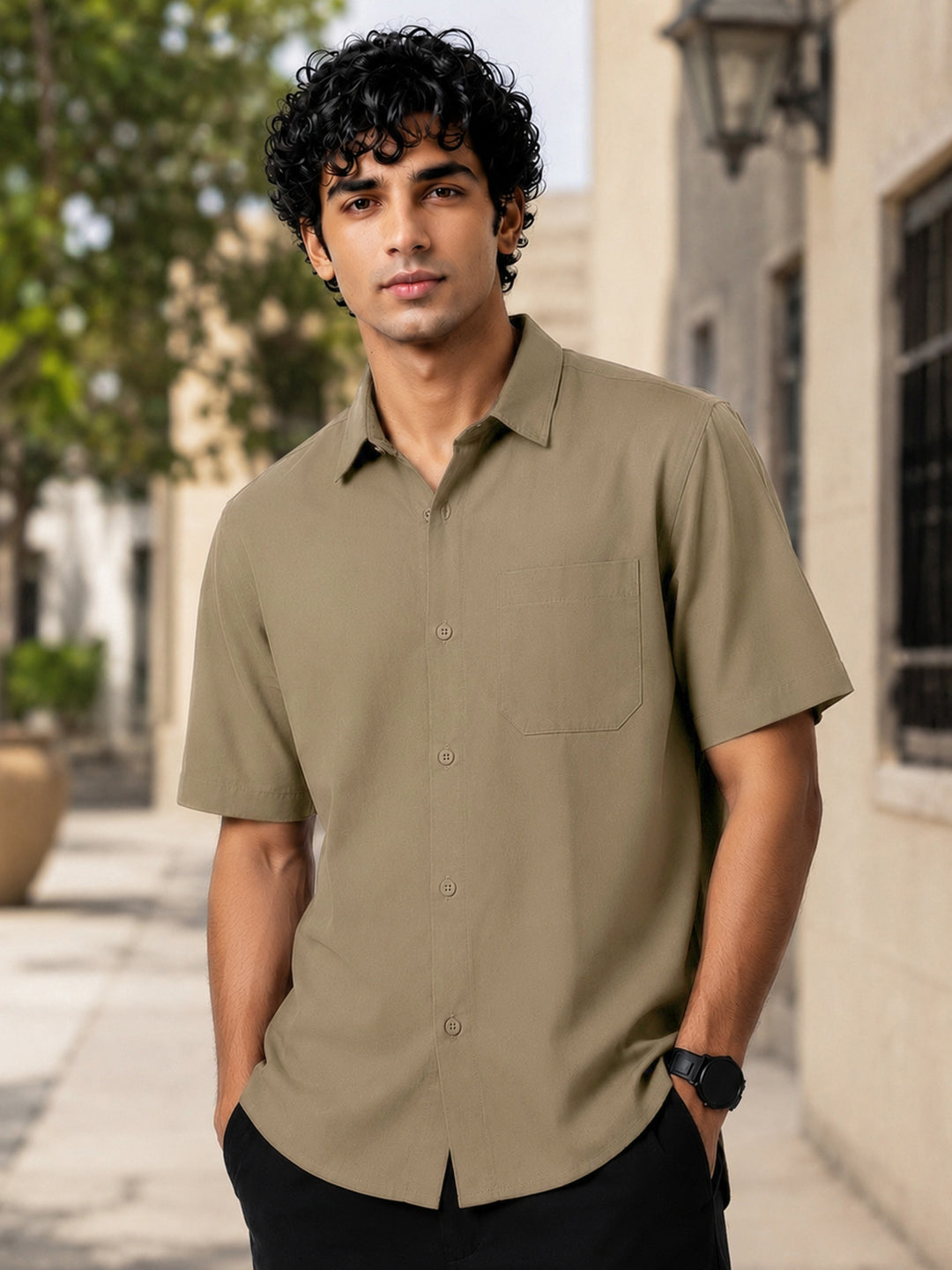 Khaki Bamboo Shirt
