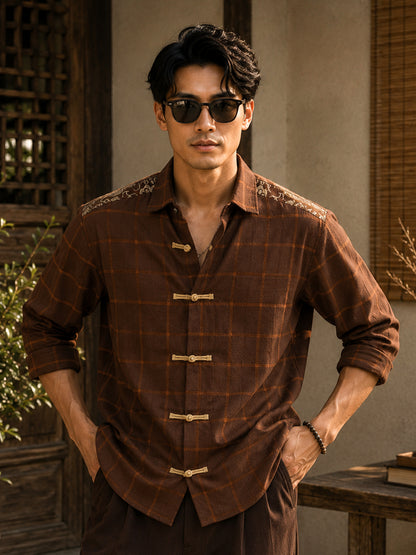 Kirtimukha Heritage Embroidered Shirt