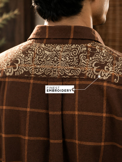 Kirtimukha Heritage Embroidered Shirt