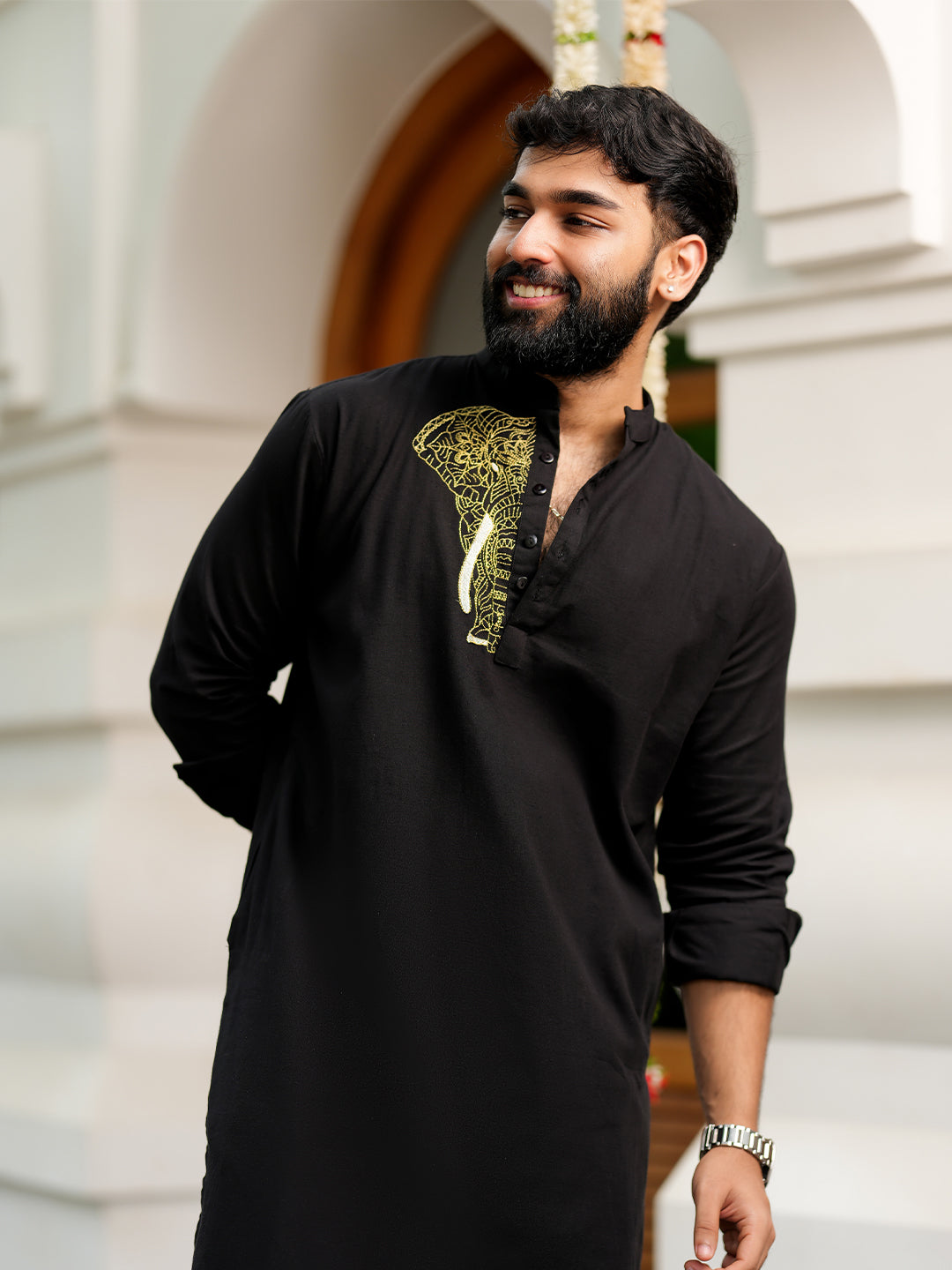 Mandala Elephant Kurta