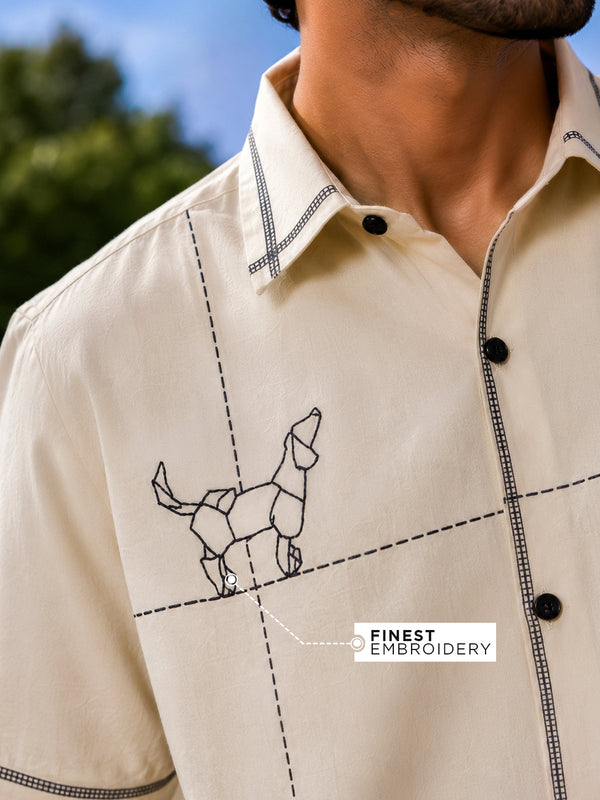 Origami Embroidered