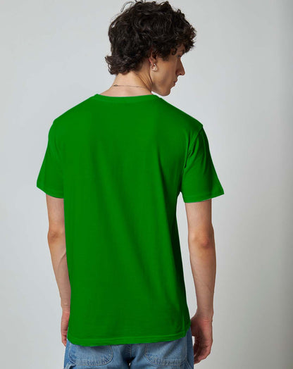 Parrot Green Plain T-shirt - Plain T-shirt | Mydesignation
