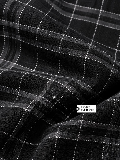 Plaid: Midnight Ivory