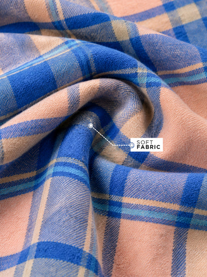 Plaid: Orange Turquoise