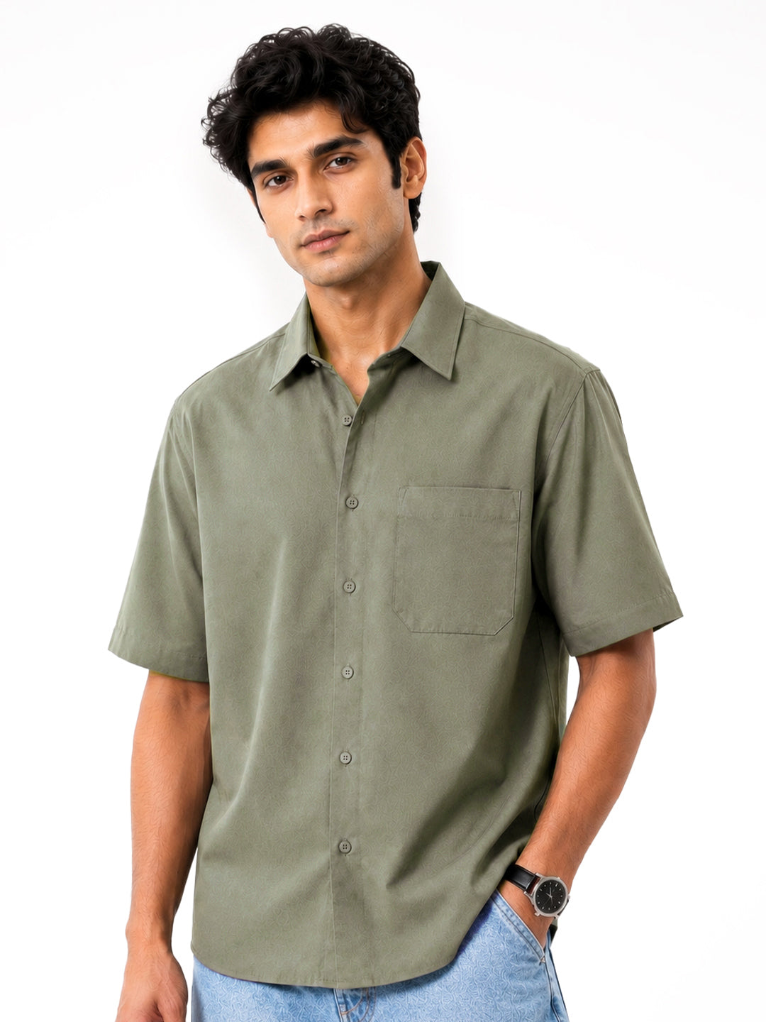 Sage Green Bamboo Shirt