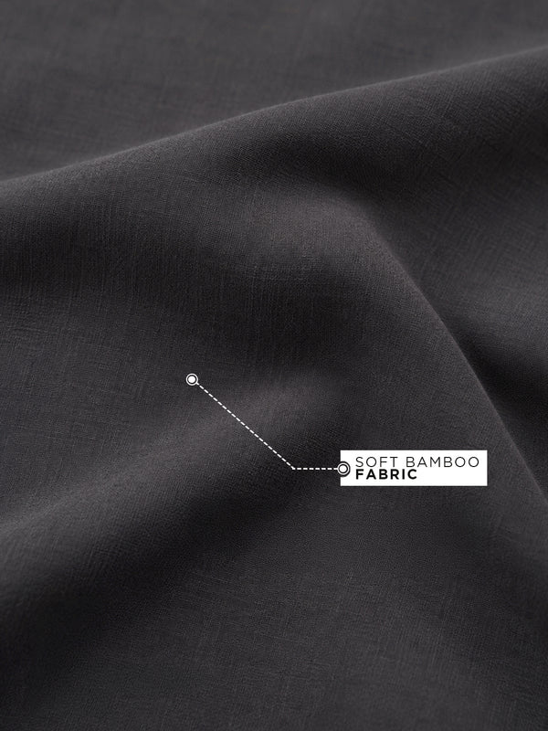 Stone Grey Bamboo Full Sleeve Shirt