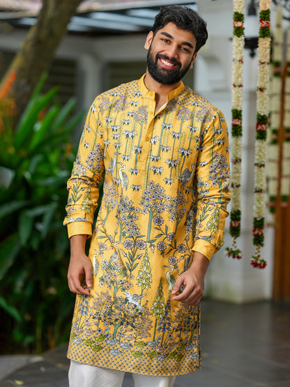 Yellow Floral Kurta