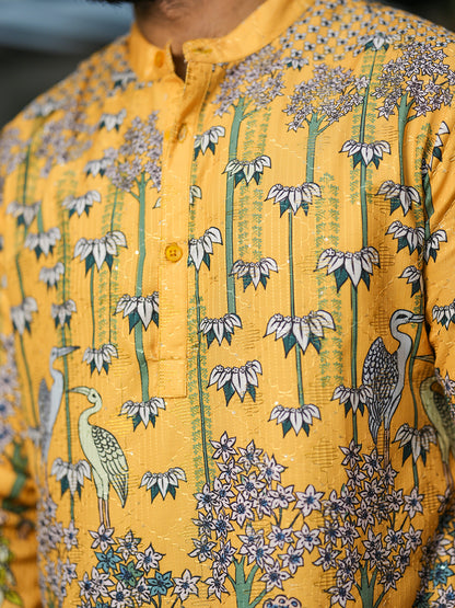 Yellow Floral Kurta