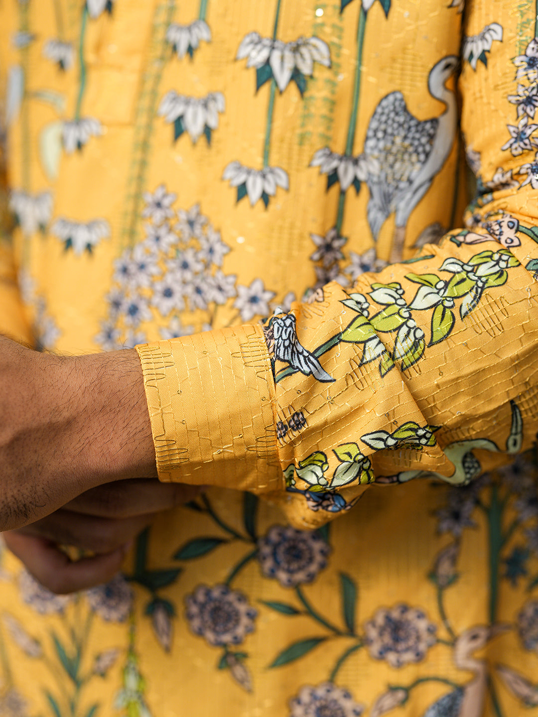 Yellow Floral Kurta