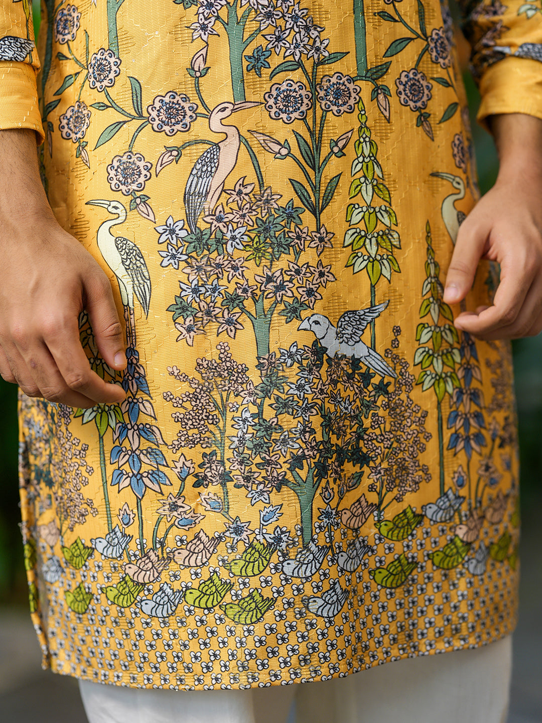 Yellow Floral Kurta