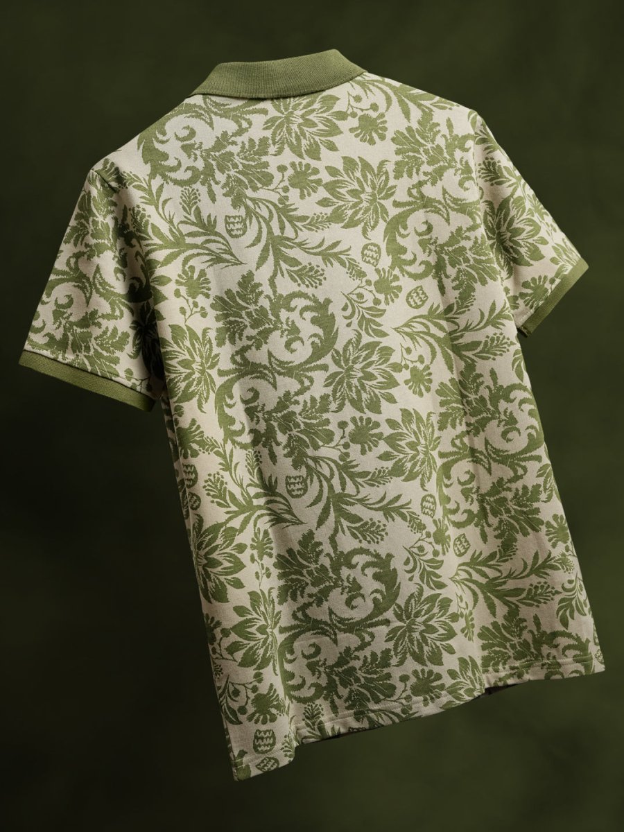 Ajrakh Floral Polo - Polo T-shirts | Mydesignation