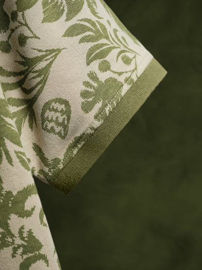 Ajrakh Floral Polo - Polo T-shirts | Mydesignation