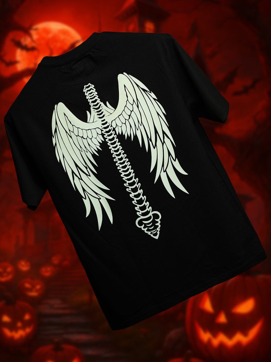 Angel Wings Oversized T-shirt - Men Oversized T-shirt | Mydesignation