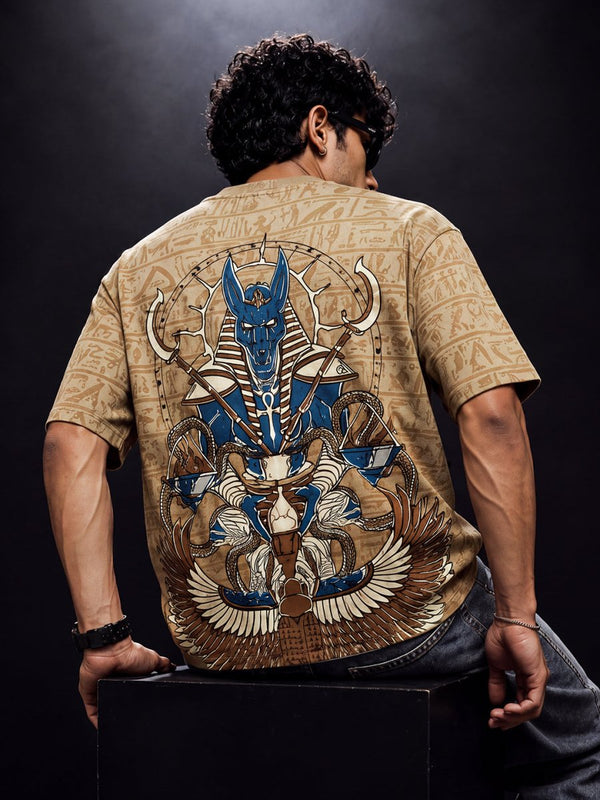 Anubis Embroidered - Oversized T-shirt | MyDesignation