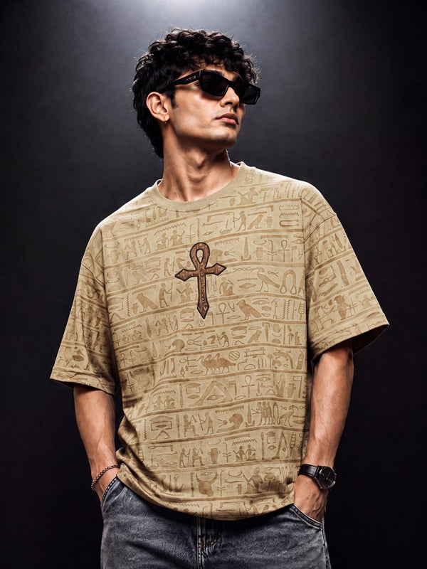 Anubis Embroidered - Oversized T-shirt | MyDesignation